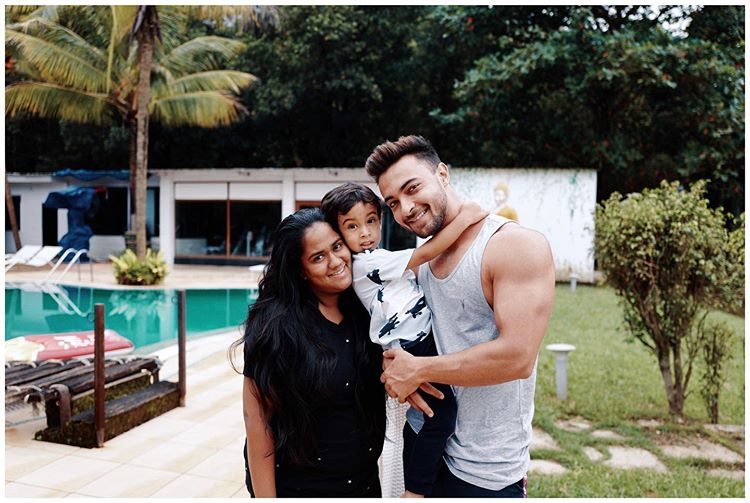 Arpita Khan Sharma, Aayush Sharma and Ahil Sharma