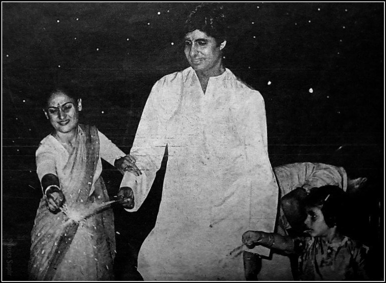 Amitabh Bachchan, Jaya Bachchan and Shweta Bachchan Nanda
