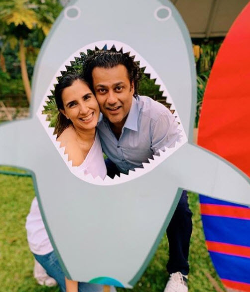 Abhishek and Pragya Kapoor