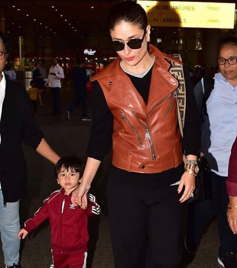 Taimur Ali Khan Returns To Mumbai