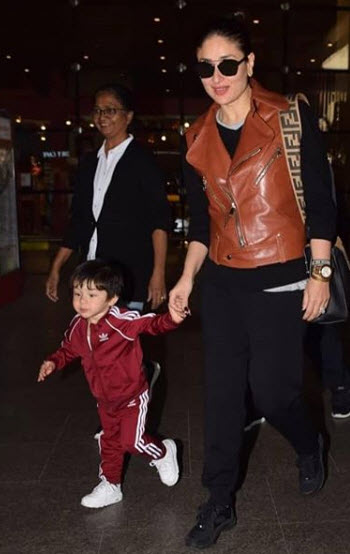 Taimur Ali Khan Returns To Mumbai