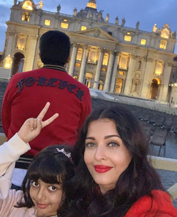 aishwarya, aardhaya and abhishek