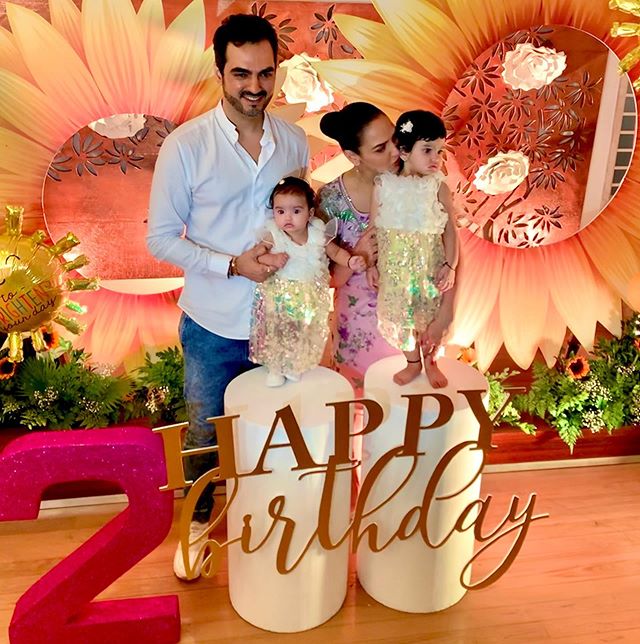 Esha Deol, Bharat Takhtani, Radhya Takhtani and Miraya Takhtani