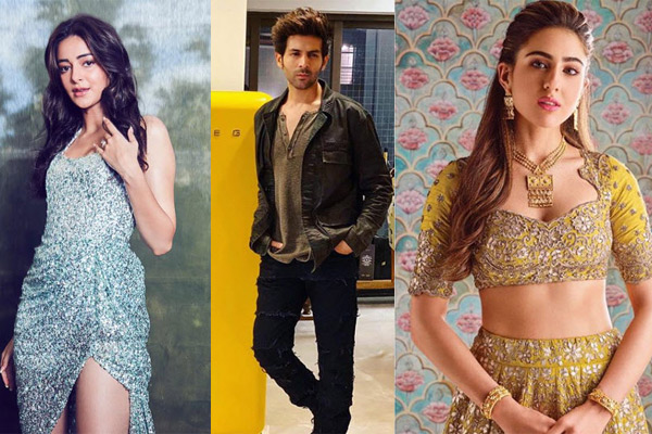 sara, kartik and ananya