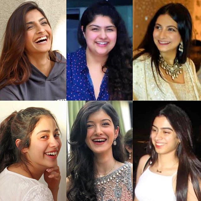 janhvi, rhea, sonam, khuhsi, snaya