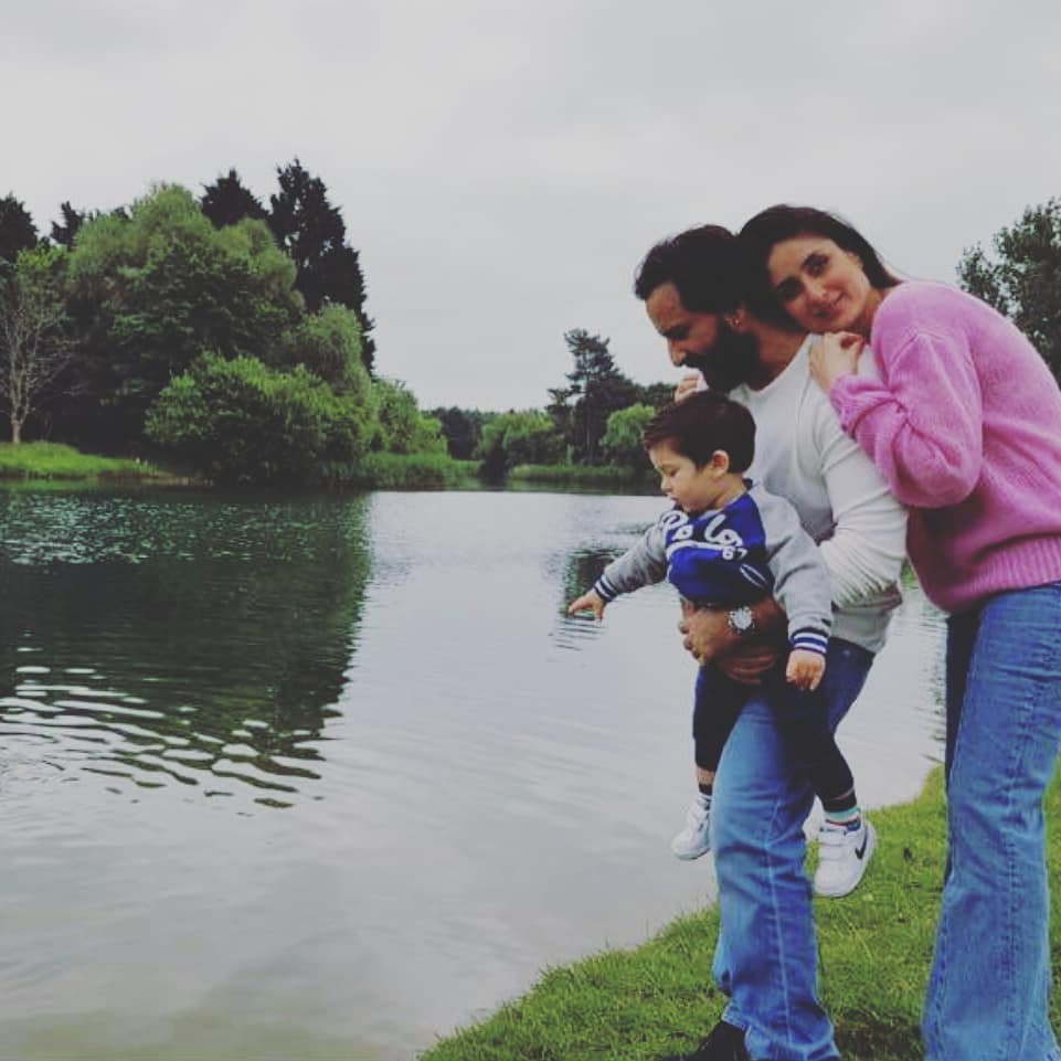 Saif Ali Khan, Kareena Kapoor Khan and Taimur Ali Khan