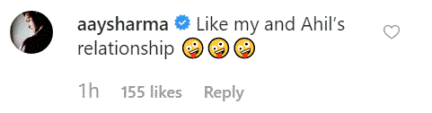 Aayush's comment on arpita's post
