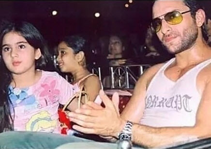 Saif Ali Khan and Sara Ali Khan