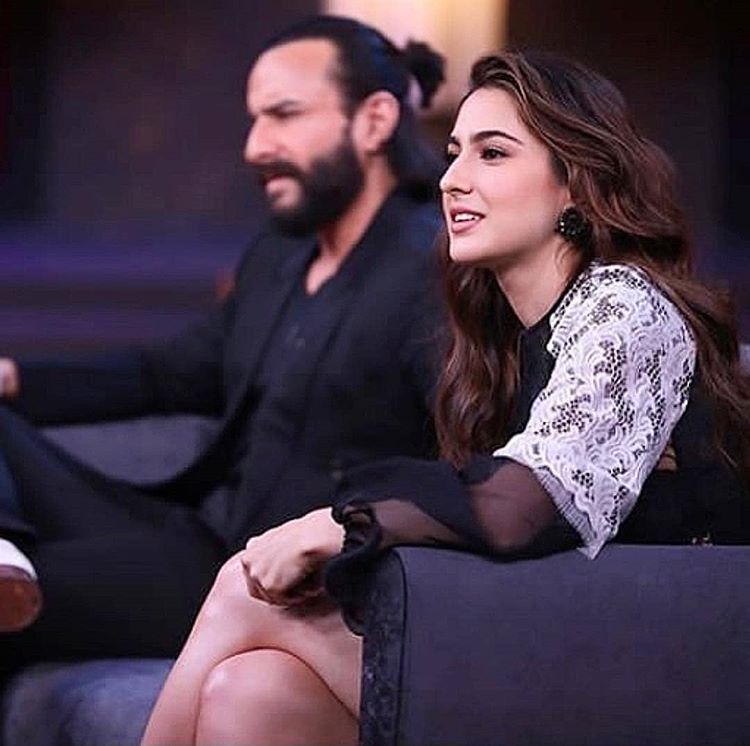 Saif Ali Khan and Sara Ali Khan