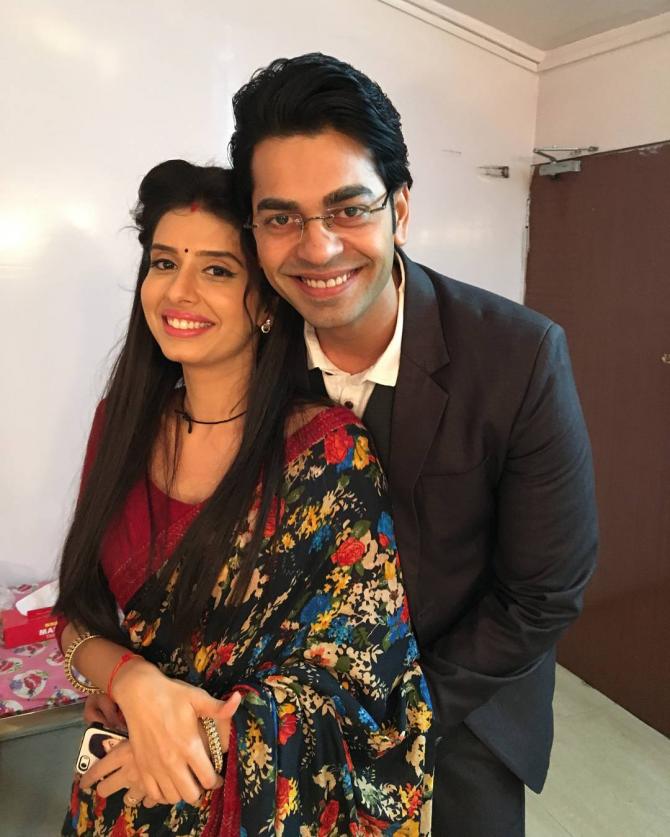 Charu Asopa and Neeraj Malviya