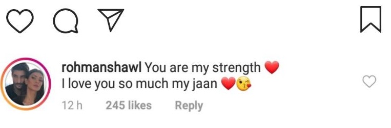 Sushmita and Rohman's couple yoga pose