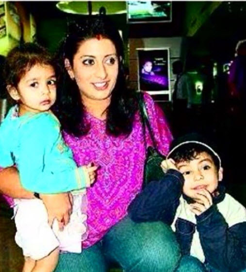 Smriti Irani and kids