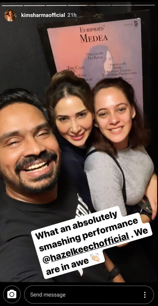 kim sharma a nd hazel keech