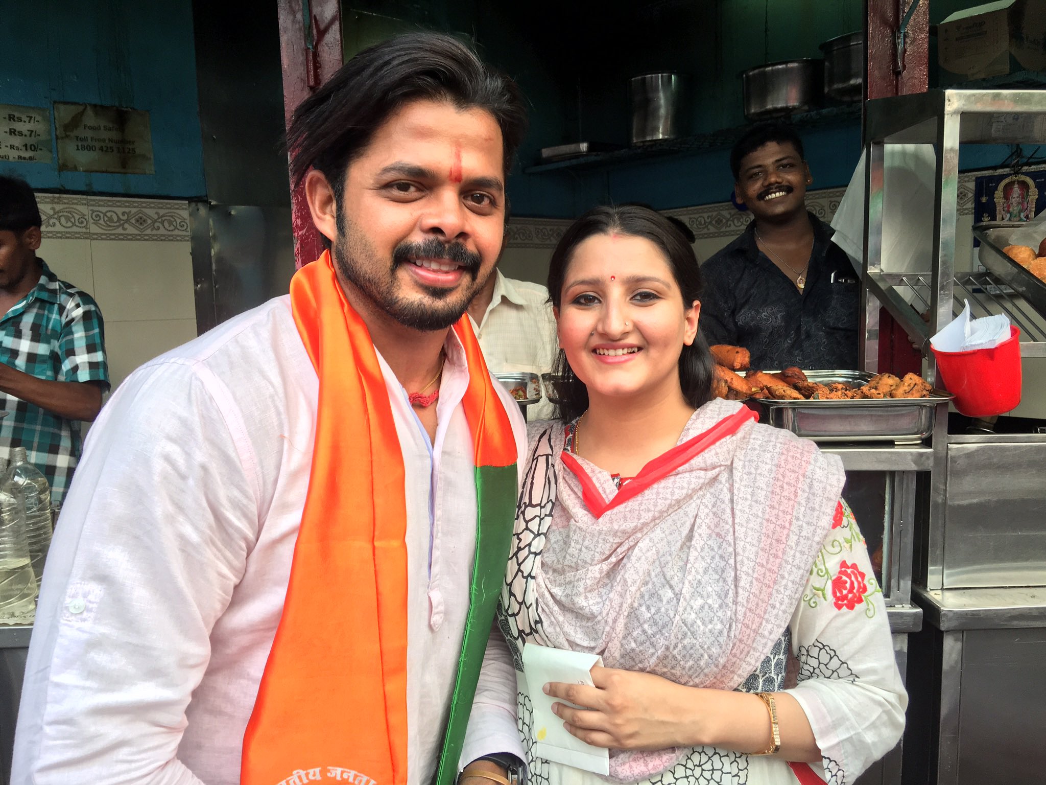 Sree Santh and Bhuvneshwari Sreesanth