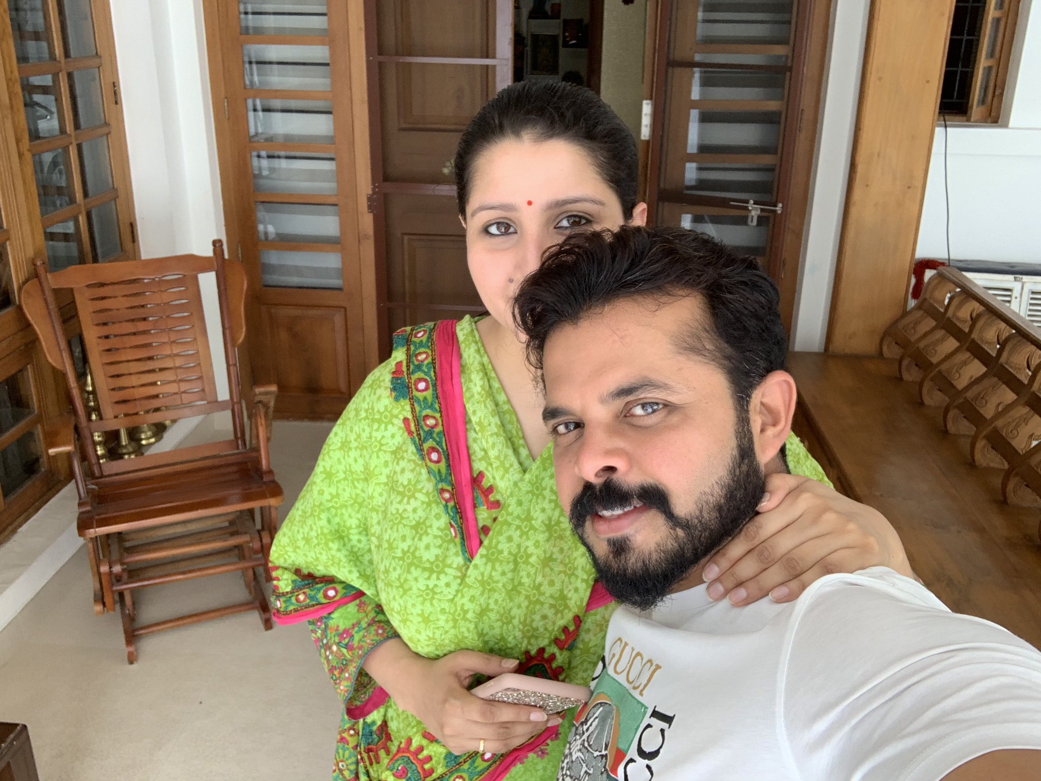 Sree Santh and Bhuvneshwari Sreesanth