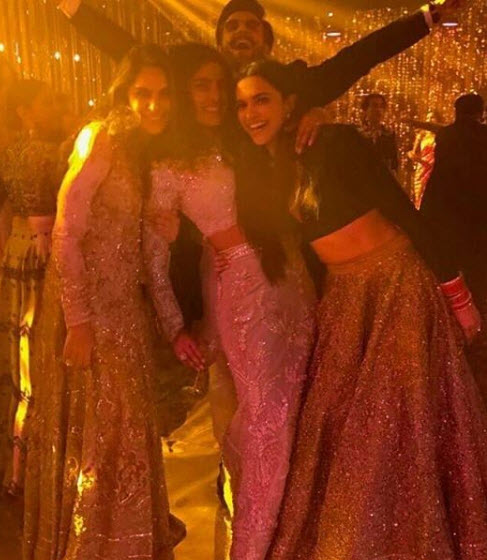 Deepika and Ranveer at Nickyanka Reception