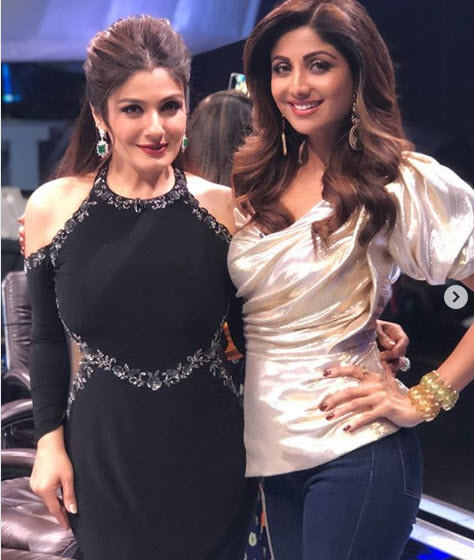 Raveena and Shilpa At Super Dancer 2