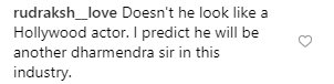 Aryaman looks like Dharmendra