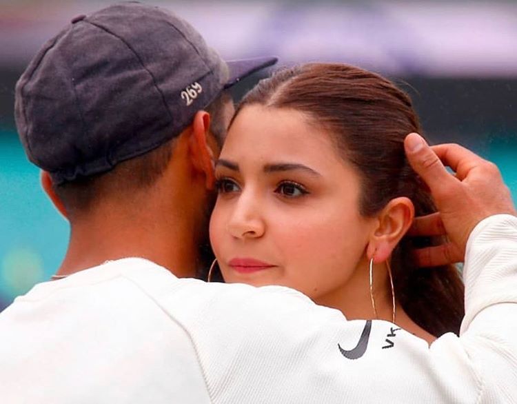 Virat and Anushka celebrate India's win
