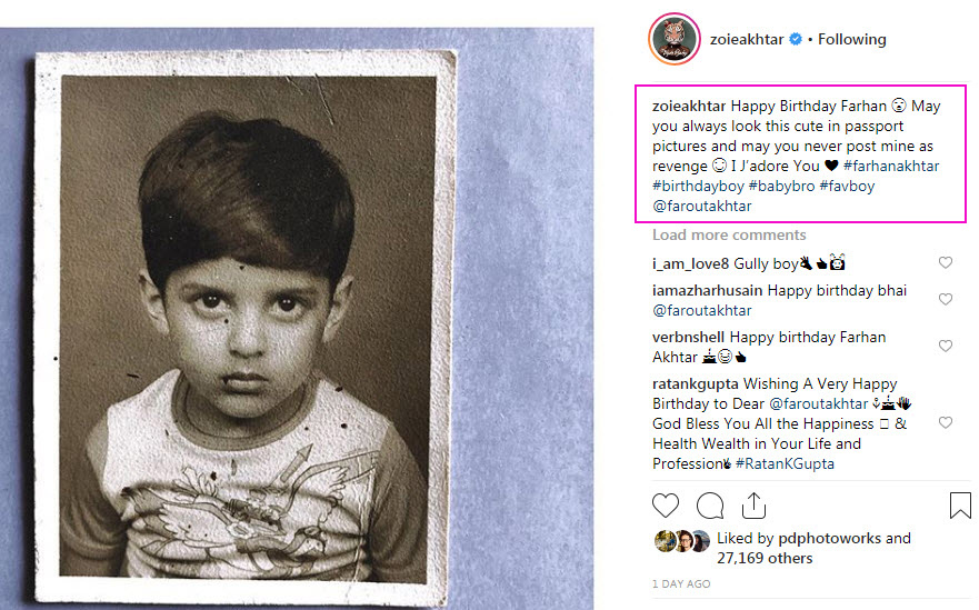 Zoya Akhtar Wish For Farhan Akhtar