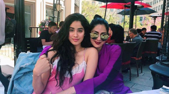 Janhvi Kapoor and Sridevi