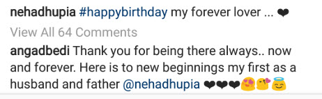 Angad Bedi's birthday