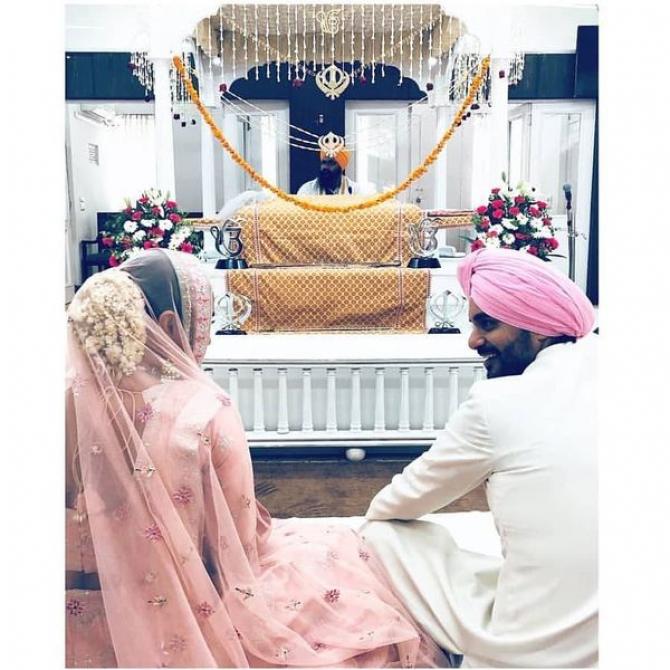 Neha Dhupia and Angad Bedi