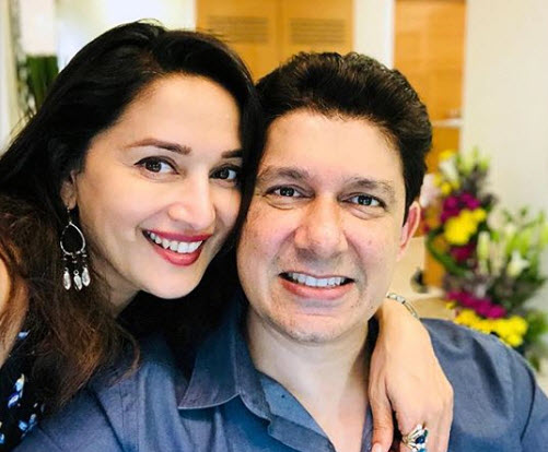Madhuri and her hubby, Nene