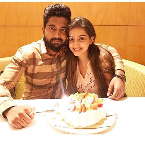 Lovey Sasan with fiance