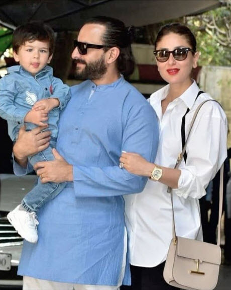 Kareena Kapoor Khan, Saif Ali Khan and Taimur Ali Khan