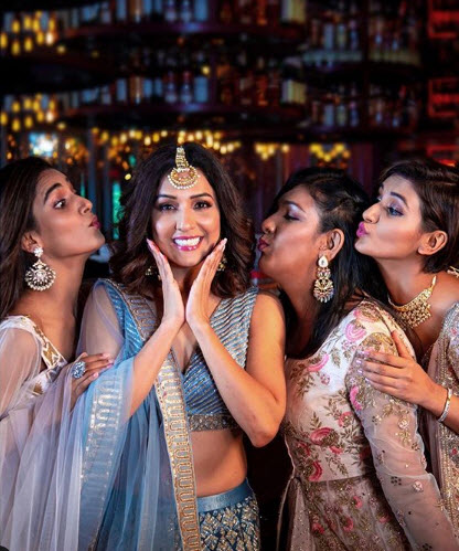 Neeti Mohan And Sisters From Her Bachelorette Shoot