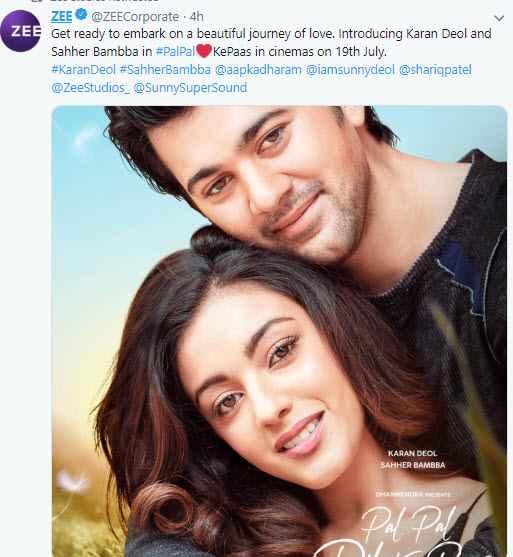 Karan Deol's debut film poster