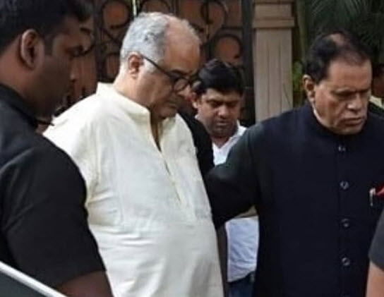 Boney Kapoor, Anil Kapoor Reach Chennai