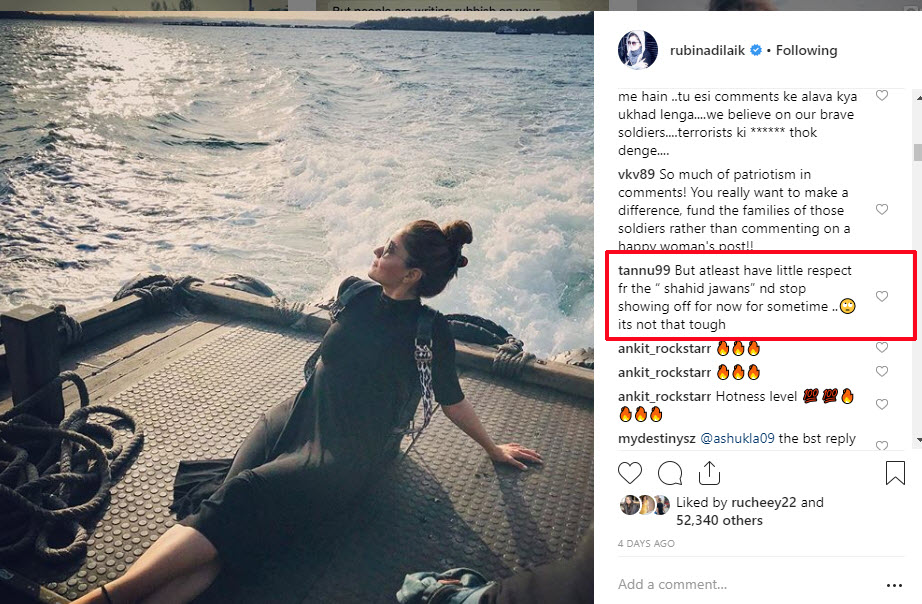Rubina Dilaik trolled after Pulwama attack
