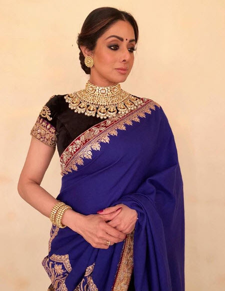 Sridevi in a saree