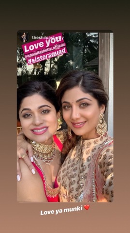 Shilpa Shetty Kundra and Shamita Shetty