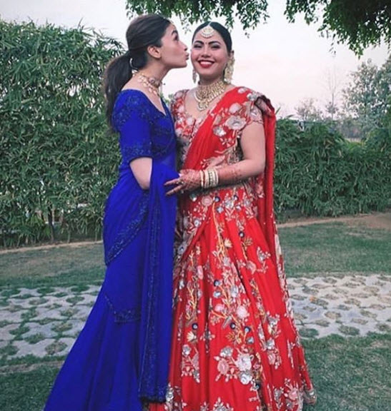 Alia with her friend, Devika