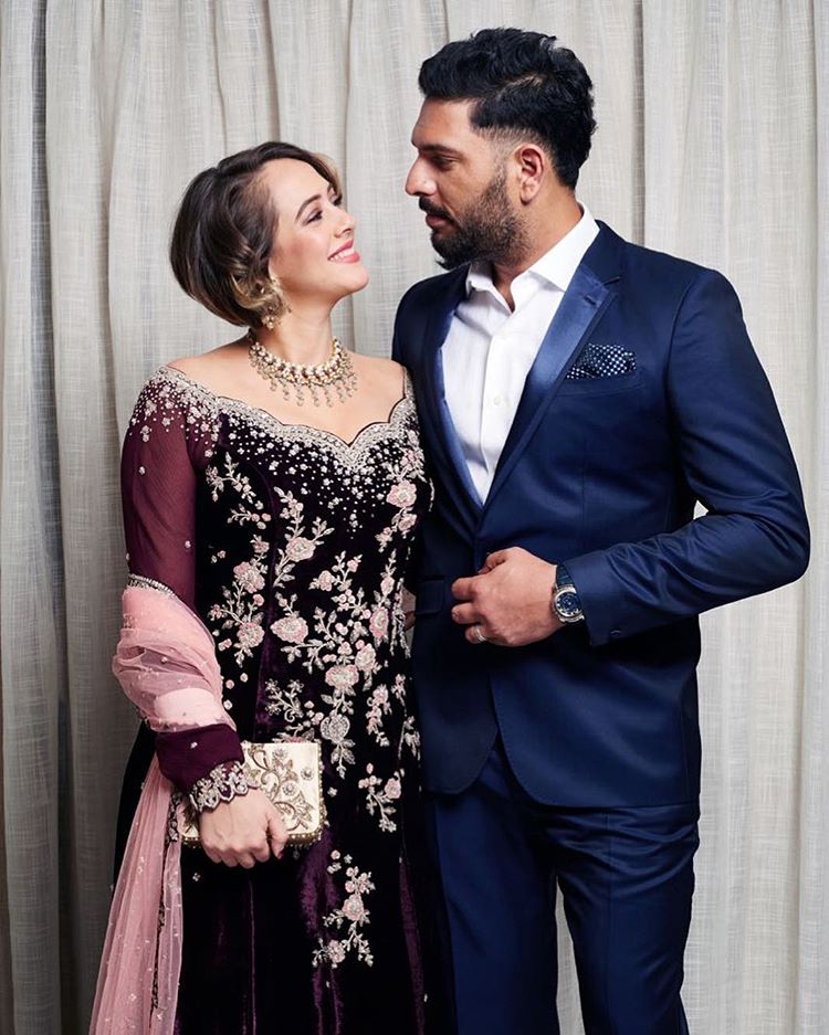 Yuvraj Singh and Hazel Keech