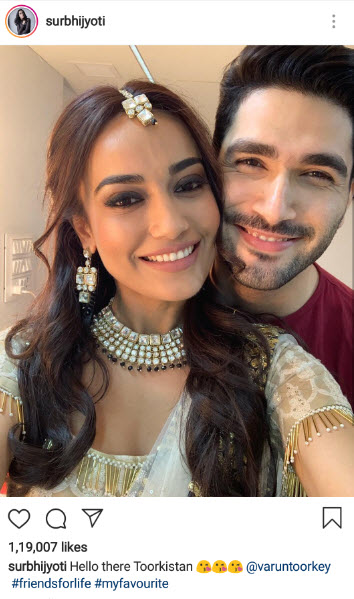 Surbhi and Varunââ¬â¢s selfie