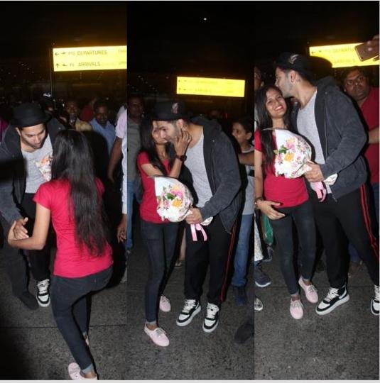 Varun Dhawan with his fan