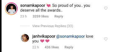 Sonam Kapoor and Janhvi Kapoor