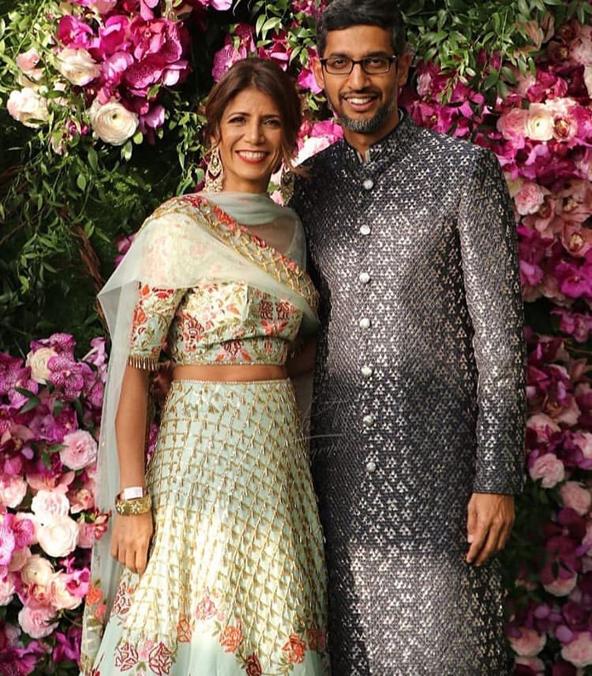 Google CEO Sundar Pichai And His Wife