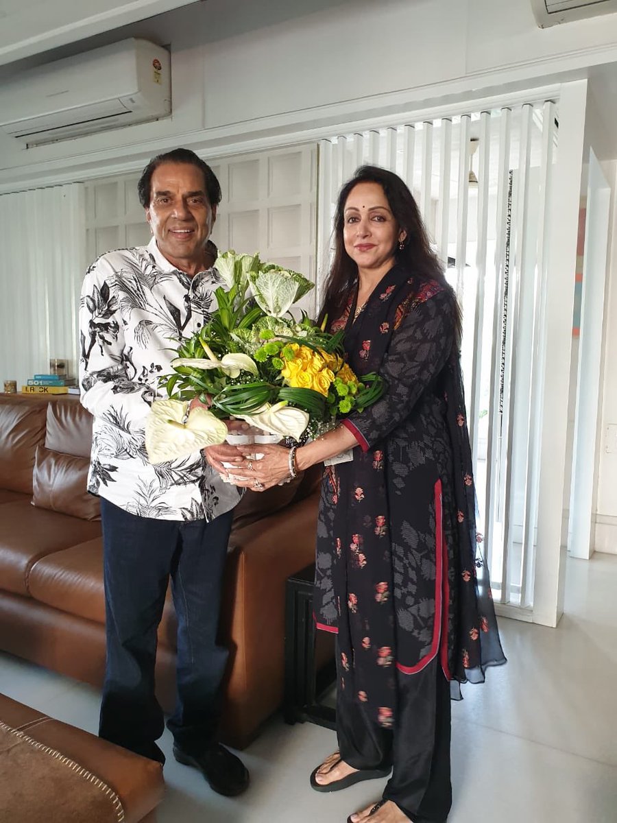 Dharmendra and Hema Malini