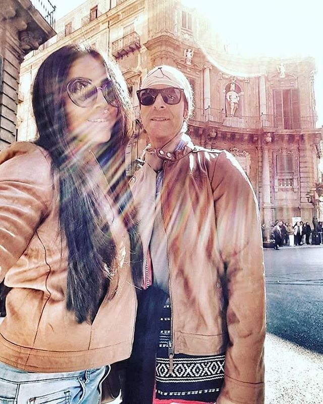 Meghna Naidu with husband, Luis Miguel Reis