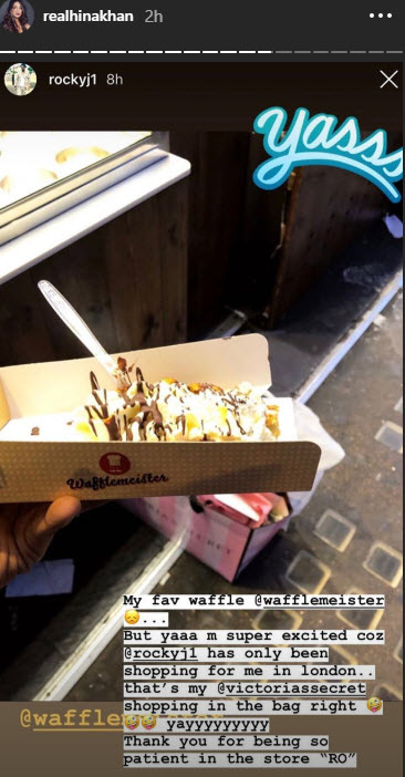 Rocky Jaiswal shopping for and with Hina Khan