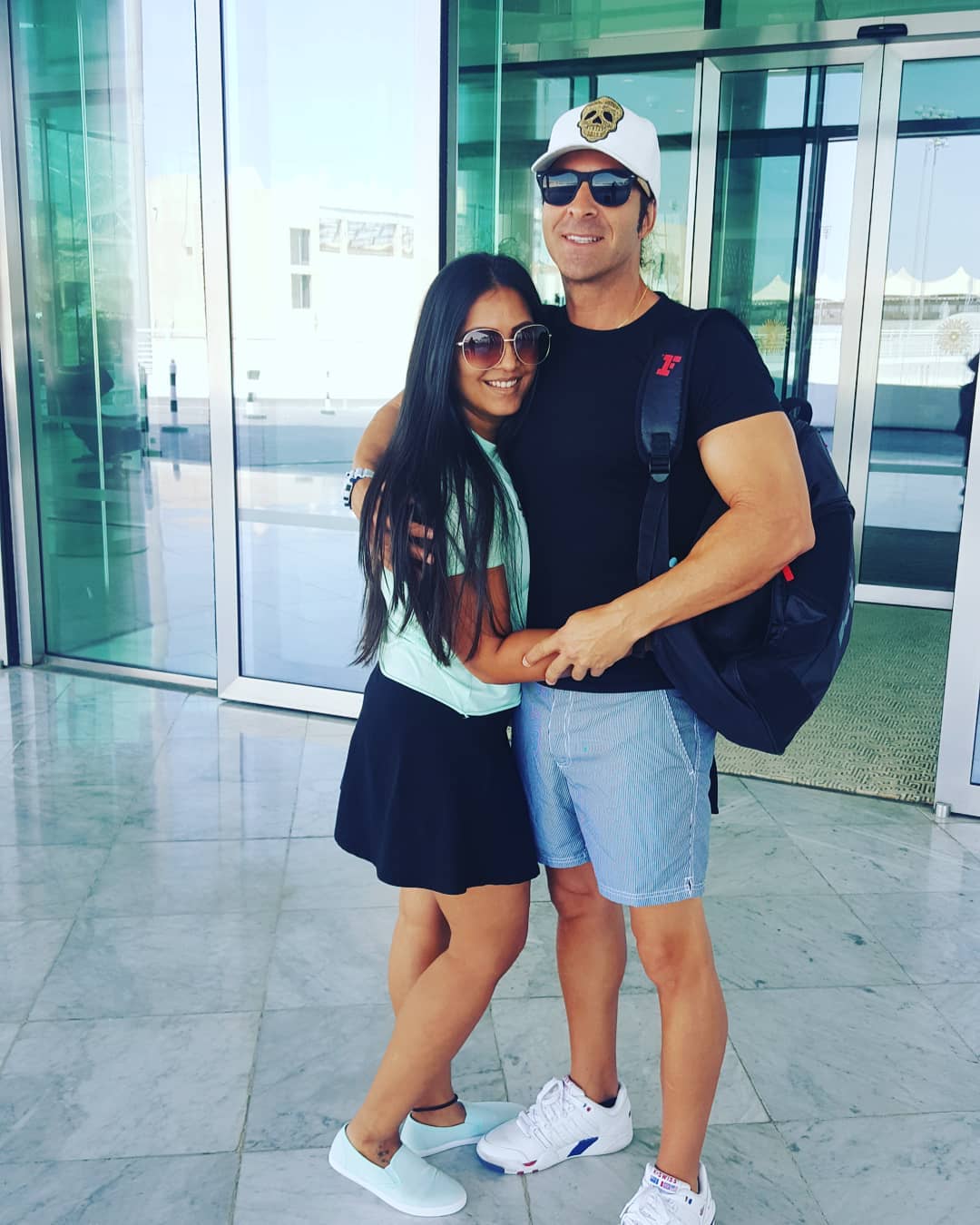 Meghna Naidu with husband, Luis Miguel Reis