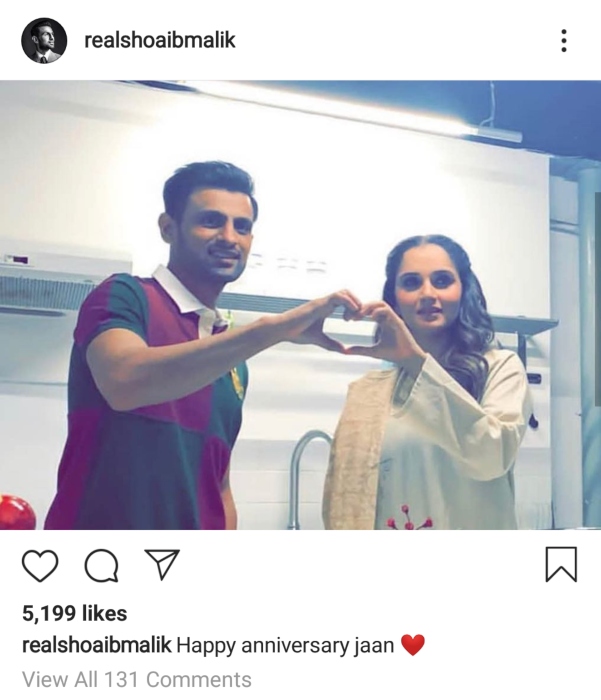Sania Mirza and Shoaib Malik