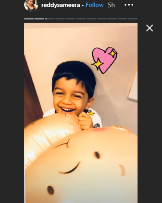 Sameera Reddy baby shower