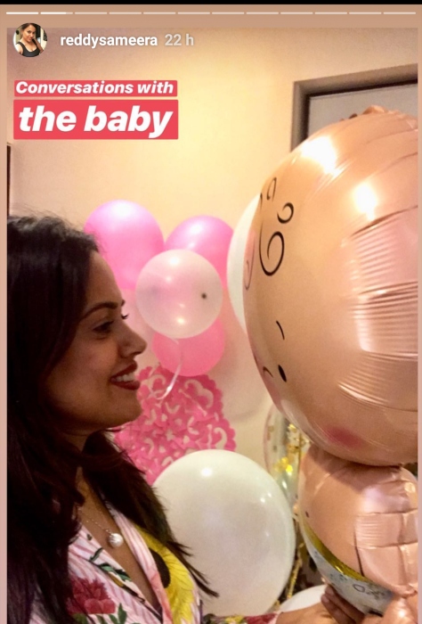 Sameera Reddy baby shower