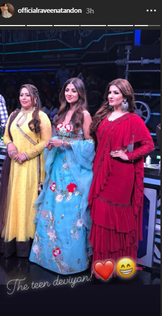 Shilpa Shetty Kundra and Raveena Tandon bonding like BFFs